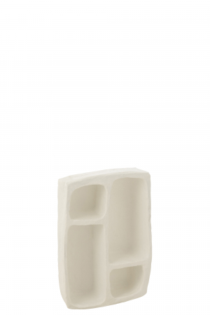 Polite si rafturi - Suport de perete, Flint, Paper Mache, Alb, S, L 45| W 30| H 10 cm