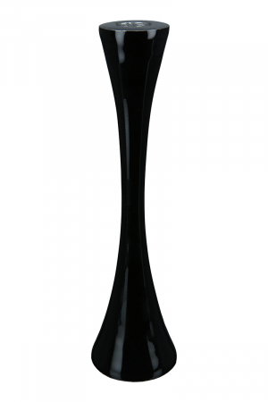 Suporturi lumanari - Suport lumanare , Aluminiu, Negru, 25.5 cm