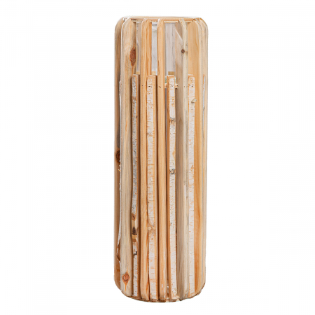 Suporturi lumanari - Suport lumanare, cilindric, Puomi, Lemn, ecru, PU 1, H. 55 cm, D. 18 cm