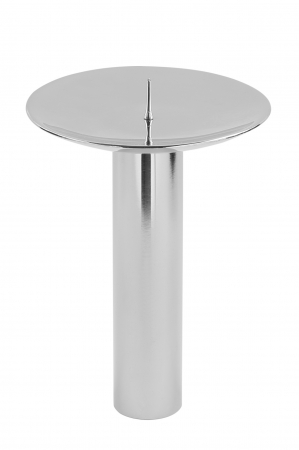 Suporturi lumanari - Suport lumanare Corona, Nichelat, Argintiu, 30x15.5x22 cm