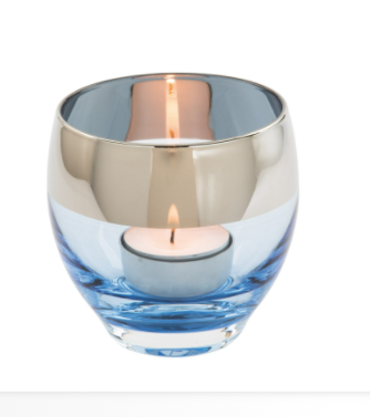 Felinare, lămpi solare și suporturi pentru lumânări - Suport lumanare EMILIA, sticla, 9.5x9 cm