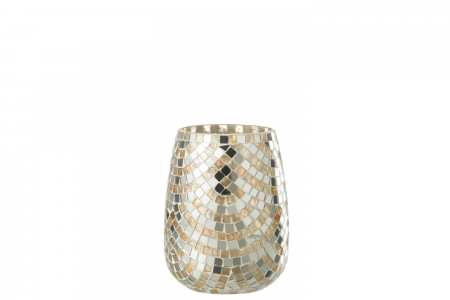 Suporturi lumanari - Suport lumânare, Mozaic Argintiu L