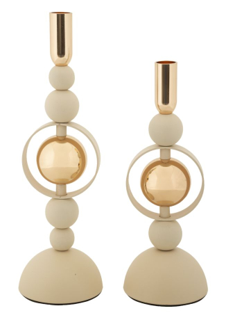 Suporturi lumanari - Suport lumanare, Saturn 2 buc cm ø 10x27-10x33