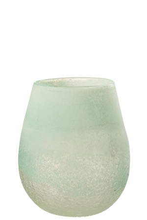 Suporturi lumanari - Suport lumanare Scavo, Sticla, Verde, 22x22x25 cm