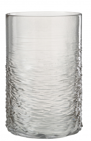 Suporturi lumanari - Suport lumanare Sea , Sticla, Gri/Transparent, 20.5x20.5x30 cm