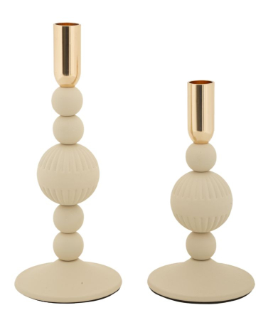 Suporturi lumanari - Suport lumanare, Set de 2 buc. Aster cm ø 10x20-10x25.5