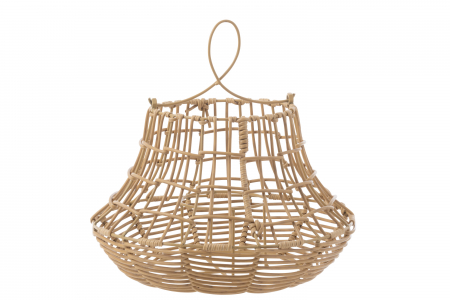 Suporturi lumanari - Suport lumanare suspendat Hanging , Plastic/Fibre sintetice, Natural, 33x33x33 cm