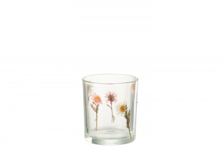 Suporturi lumanari - Suport lumanare, Tealight, Peggy, Flori, S, L 9| W 9| H 10 cm