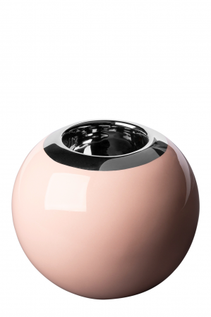 Suporturi lumanari - Suport lumanare Terzo, Ceramica, Roz, 9x10 cm