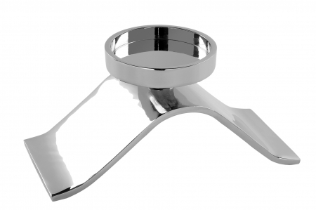 Suporturi lumanari - Suport lumanare WAVE, metal placat cu nichel,  23 x 11 x 10 cm 