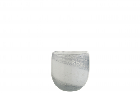 Suporturi lumanari - Suport lumanari, Sticla, Gri, 10.5x10.5x10 cm