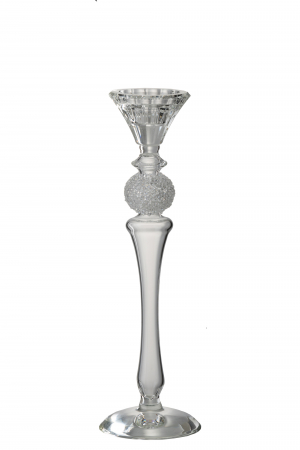 Suporturi lumanari - Suport lumanari, Sticla, Transparent, 8.5x8.5x28