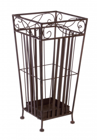 Suporturi pentru umbrela - Suport pentru umbrele Melanie, Otel, Maro, 24x24x49 cm