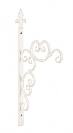 Ghivece si suporturi de flori - Suport sustinere flori EMILY, metal, alb, 21x42cm