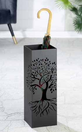 HOL - Suport umbrela TREE OF LIFE, metal, 18x55x18 cm