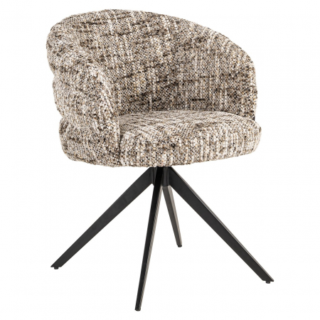 Scaune dining - Scaun pivotant, Serenity, ignifug (Brown omara)