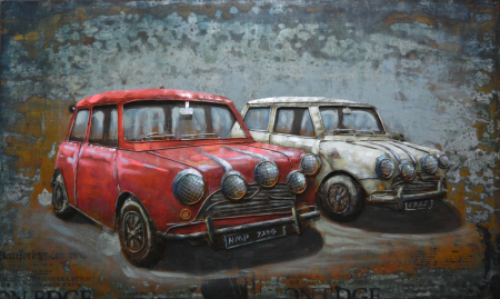 Tablouri - Tablou 2 miniuri, metalic