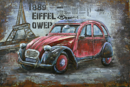 Tablouri - Tablou 2CV, metalic