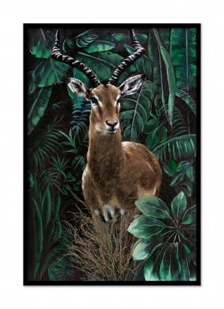 Tablouri - Tablou Antilope pictat manual