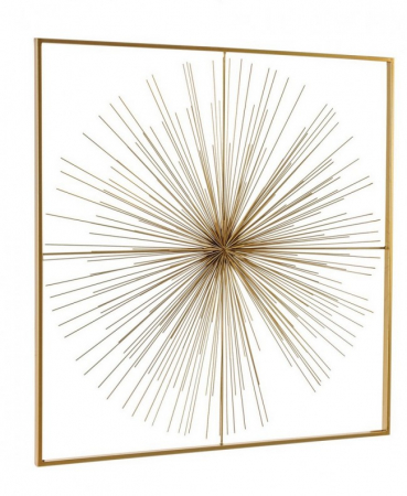 Tablouri - Tablou AURIEL, fier, auriu, 90x6.5x90cm