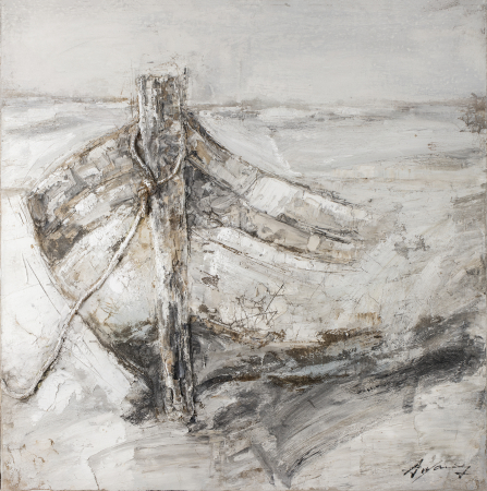 Tablouri - Tablou Boat pictat manual