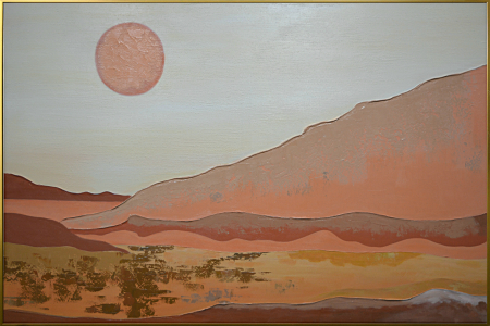 Tablouri - Tablou CANVAS + FRAME ABSTRACT  pictat manual