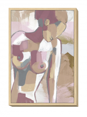 Tablouri - Tablou CANVAS PAINTING GIRL + FRAME  pictat manual