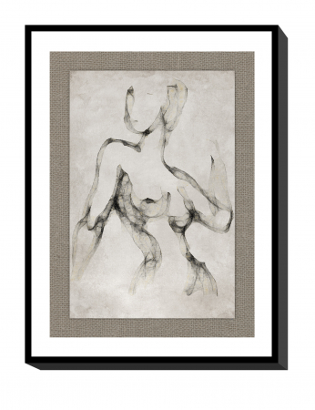 Tablouri - Tablou CANVAS PAINTING GIRL + FRAME  pictat manual