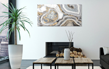 Tablouri - Tablou Cave, lemn de pin/panza, multicolor, 120X3.8X60 cm