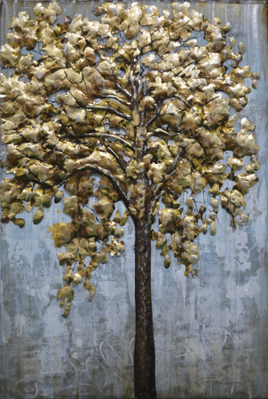 Tablouri - Tablou copac, metalic