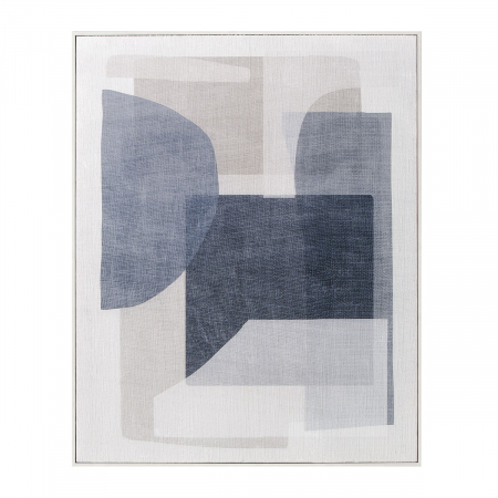 Tablouri - Tablou, dreptunghiular, Breakage, Pânză, Sintetică, albastru, alb, PU 1, L. 4 cm, L. 82 cm, H. 102 cm