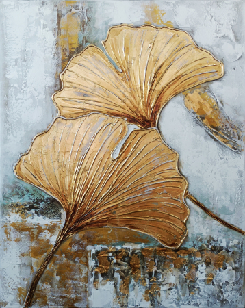 Tablouri - Tablou Leaves pictat manual