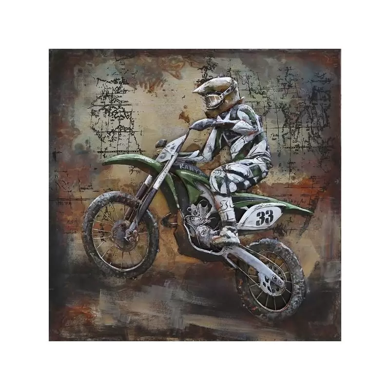 Tablouri - Tablou motocicleta de teren, metalic