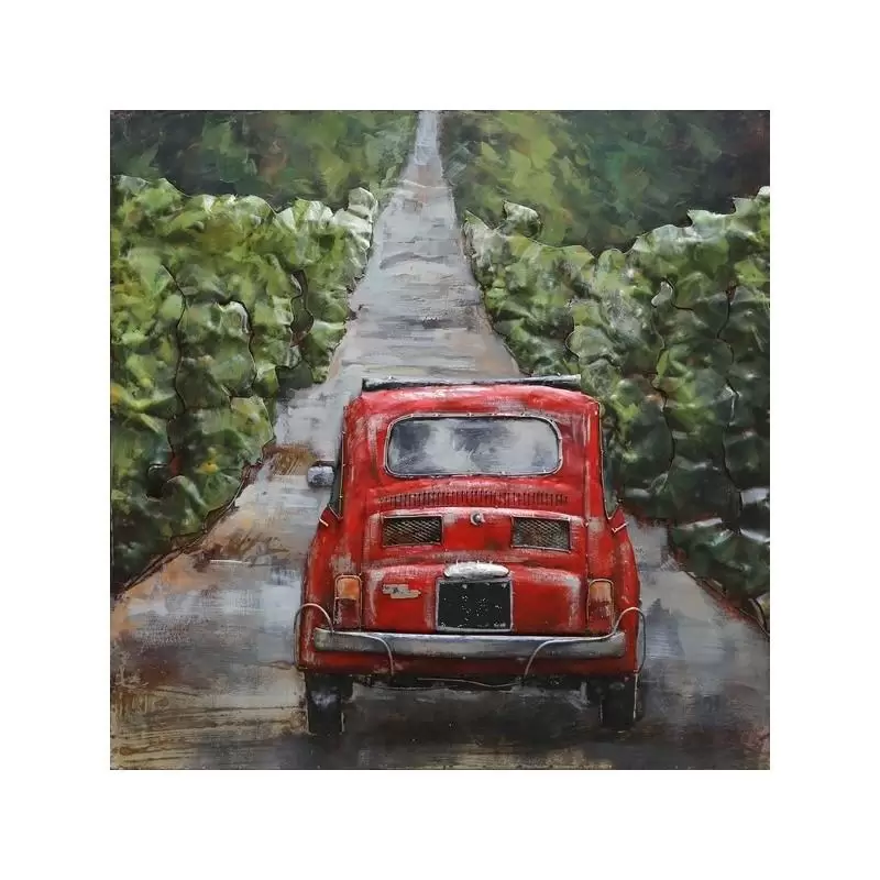 Tablouri - Tablou metal 3D Red 500 100x100 cm