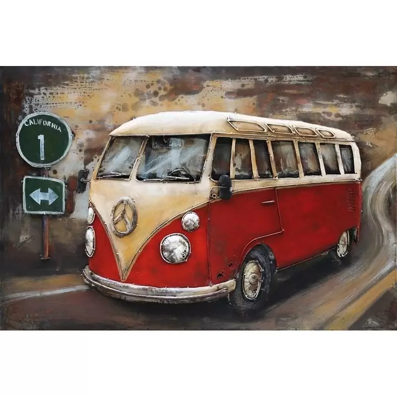 Tablouri - Tablou dubita rosie, metalic