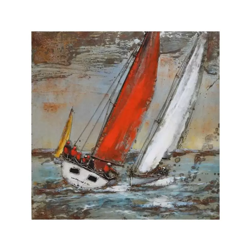 Tablouri - Tablou regatta boats, metalica