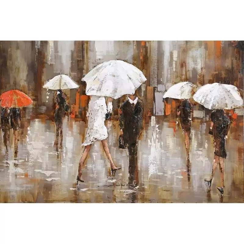 Tablouri - Tablou umbrele, metalic