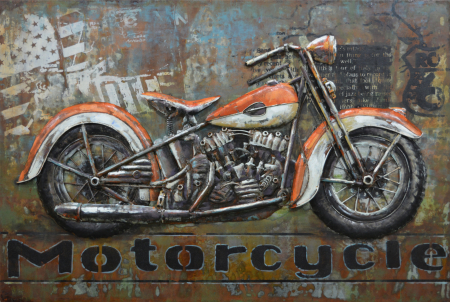 Tablouri - Tablou motocicleta, metalic