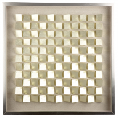 Decoratiuni de perete - Tablou, pătrat, MDF, culoare șampanie, PU 1, L. 7 cm, l. 70 cm, H 70 cm