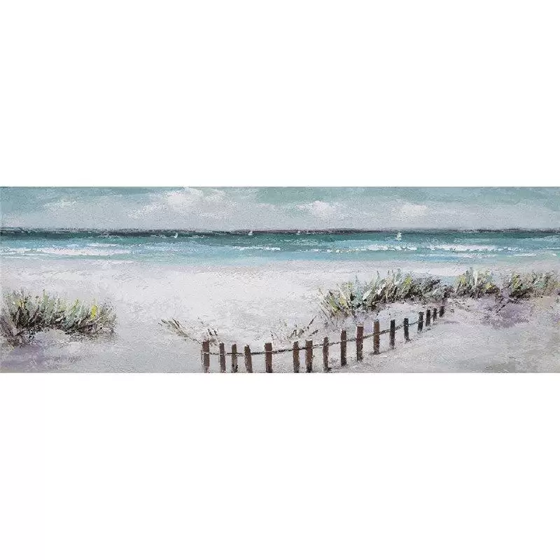 Tablouri - Tablou pictat manual Sea and dunes 50 x 150 cm