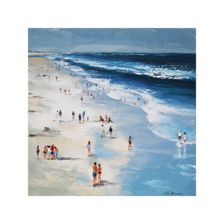 Tablouri - Tablou Sea and people pictat manual