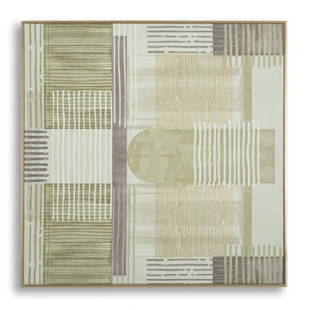 Tablouri - Tablou pictat pe pânza cu Rama, de lemn -a- 60x3x60 cm