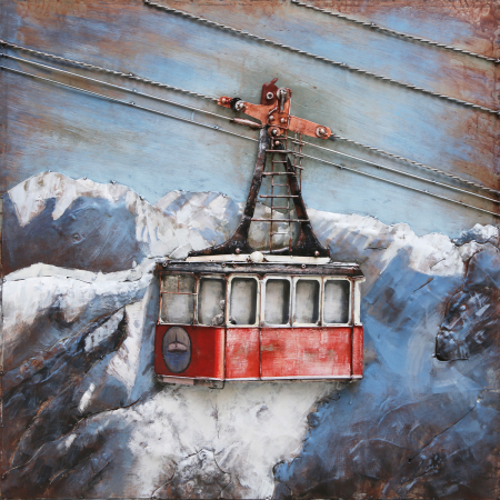 Tablouri - Tablou telecabina, metalic