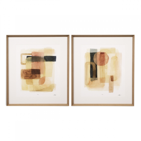 Tablouri - Tablou tipărit, Sun and Sand de Grace Popp set de 2, Dims: W. 78 | D. 6 | H. 88 | per frame (CM)