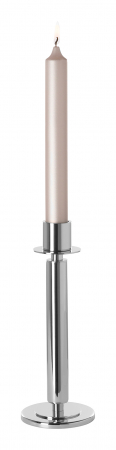 Suporturi lumanari - TALIS, Suport lumânare, nichel, h. 25,5 cm, d. 9,5 cm