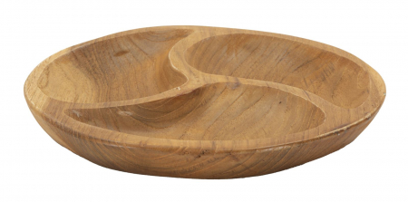 Vaze si boluri - Tava, 3 PARTS din tec cm ø 25,5x3 (piesa unica)