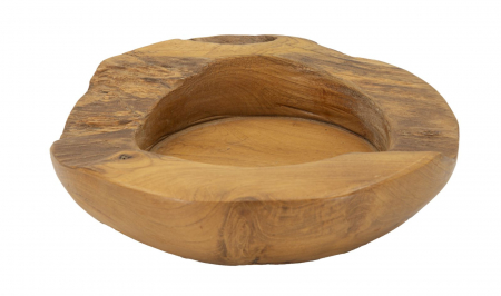 Vaze si boluri - Tava, ERUSI din lemn de tec cm ø 20x6 (piesa unica)