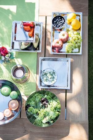 Tavi si platouri - Tava Nagano, Otel inoxidabil, Argintiu, 24x24 cm