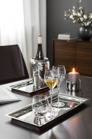 Tavi si platouri - Tava Nagano, Otel inoxidabil, Argintiu, 34x24 cm