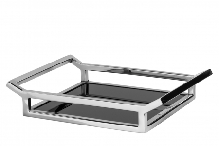 DINING - Tava PIANO, inox/sticla, 36x30x5 cm, Fink